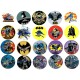 TBAT Set 20 cake toppers din vafa Batman d5cm gata decupate